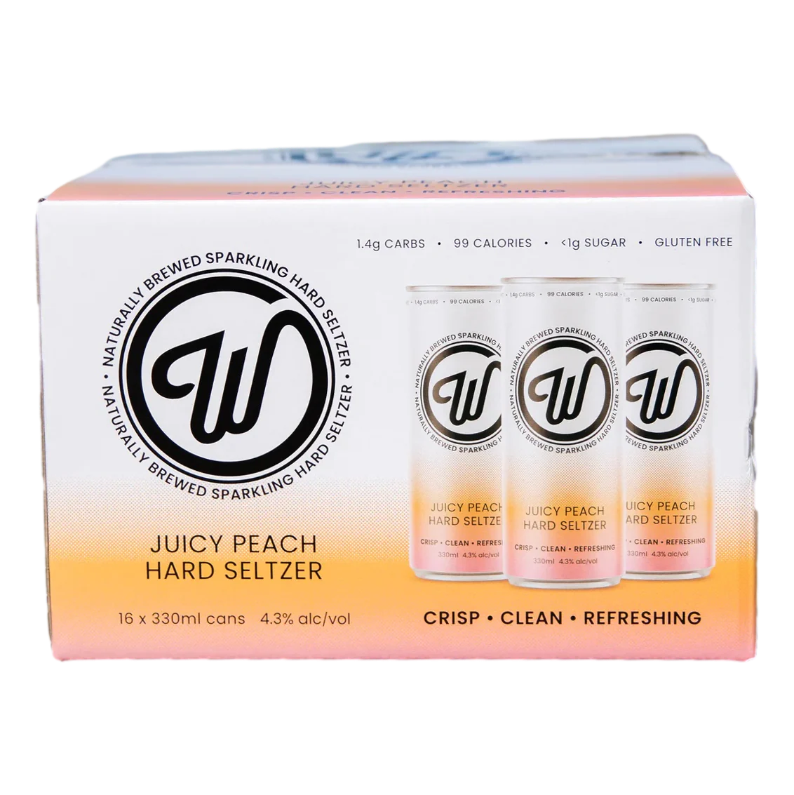 Wayward Juicy Peach Seltzer