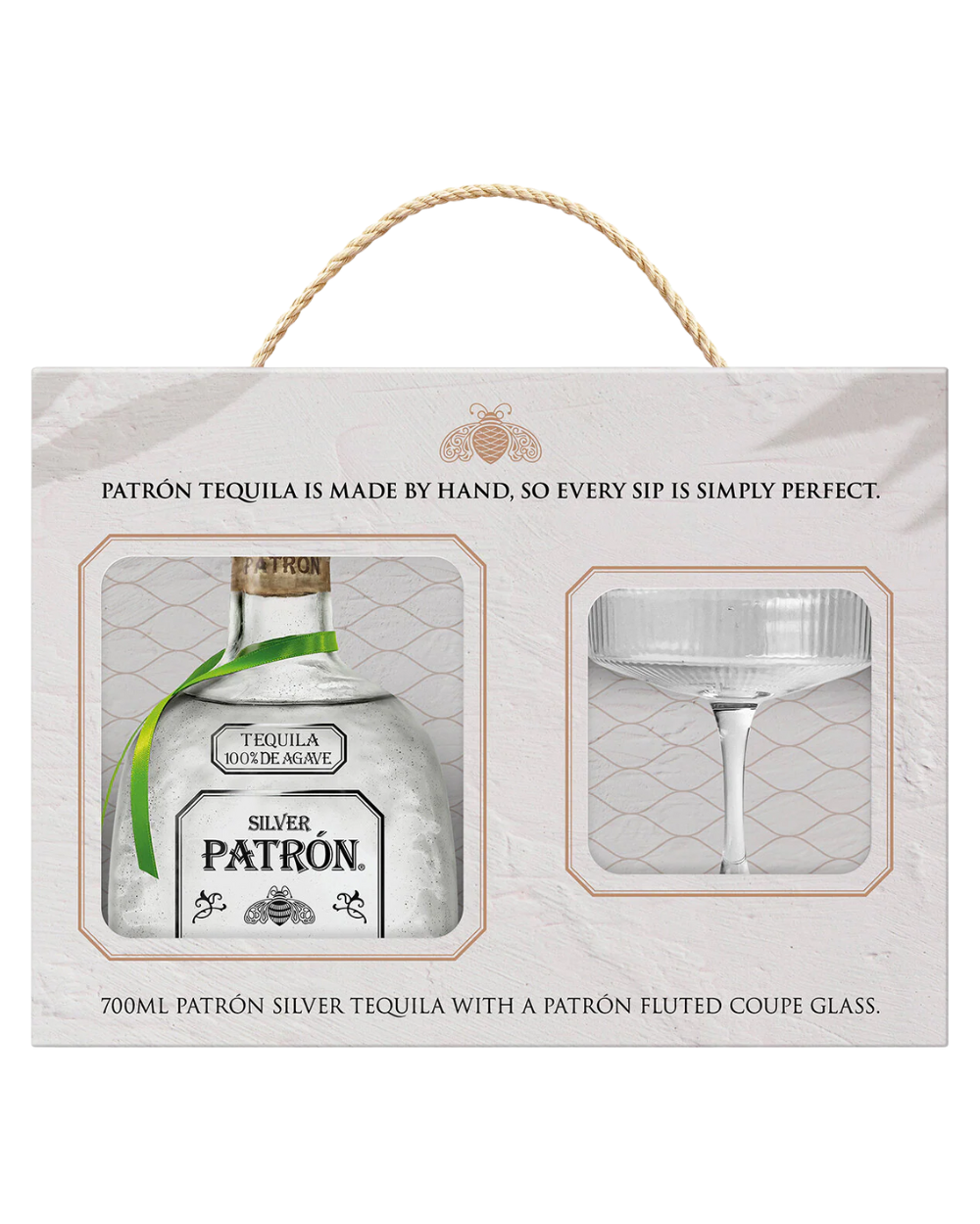 Patron Silver Tequila & Glass Coupe Gift Pack