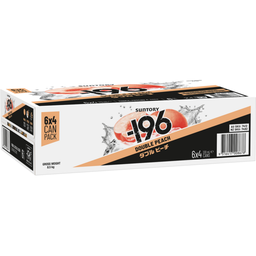 -196 Double Peach 6% 10 Pack Can