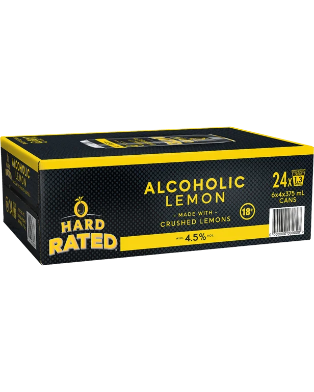 Hard Rated Alcoholic Lemon 10PK