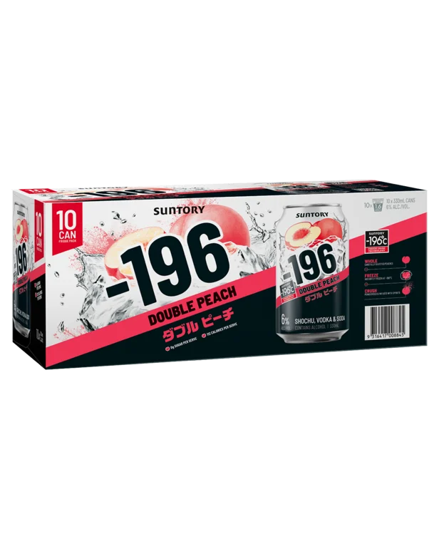 -196 Double Peach 6% 10 Pack Can