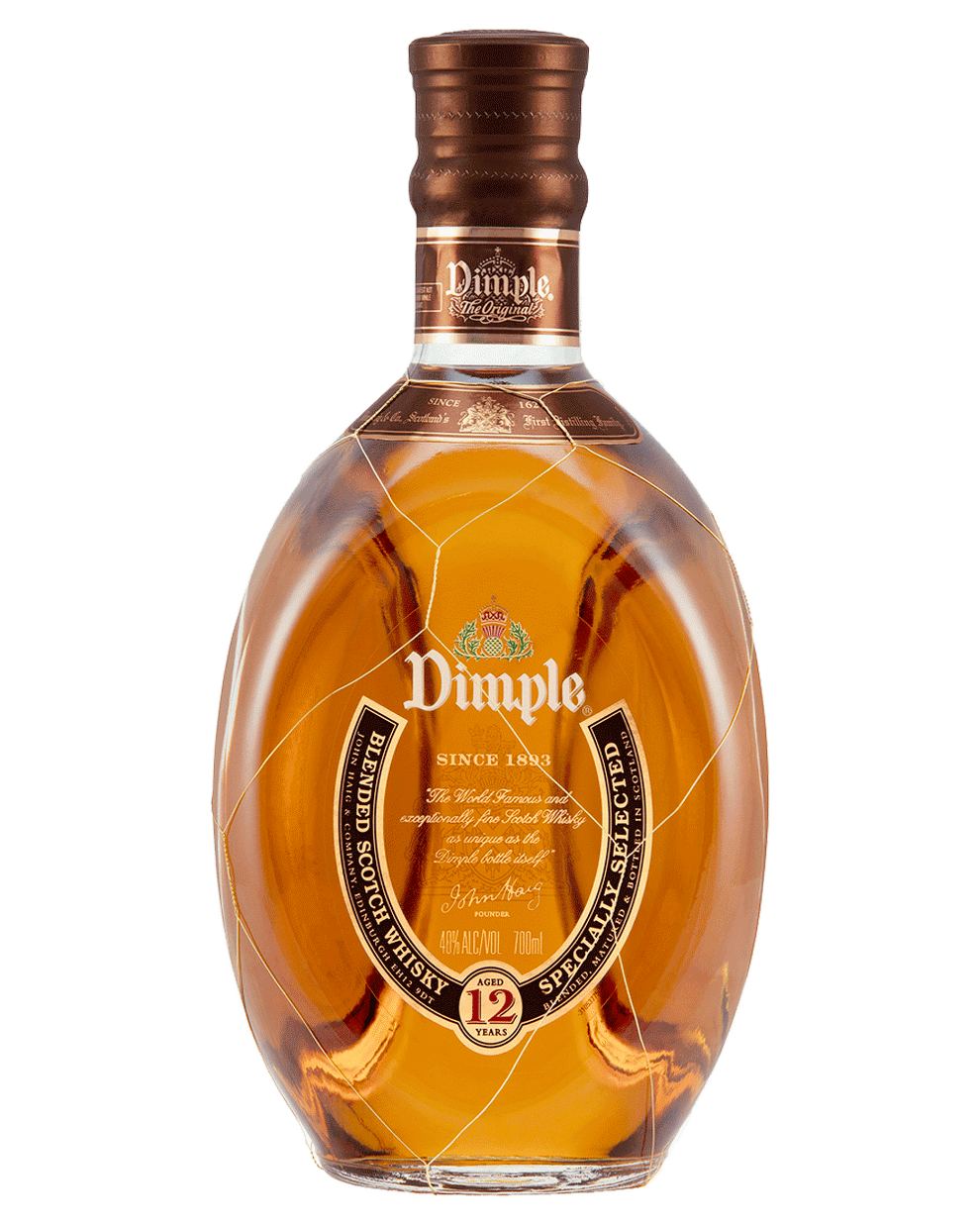 ウイスキー Dimple Blended Scotch Whisky Dimple 12YO Blended Scotch Whisky Bottle 700mL – The Barrel