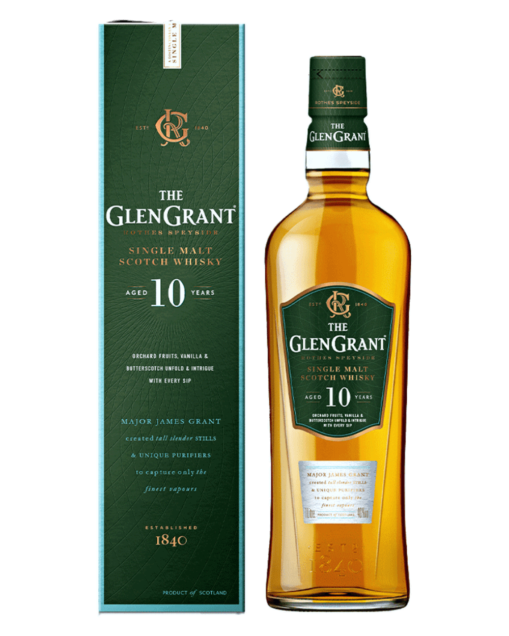 Glen Grant 10YO Single Malt Whisky
