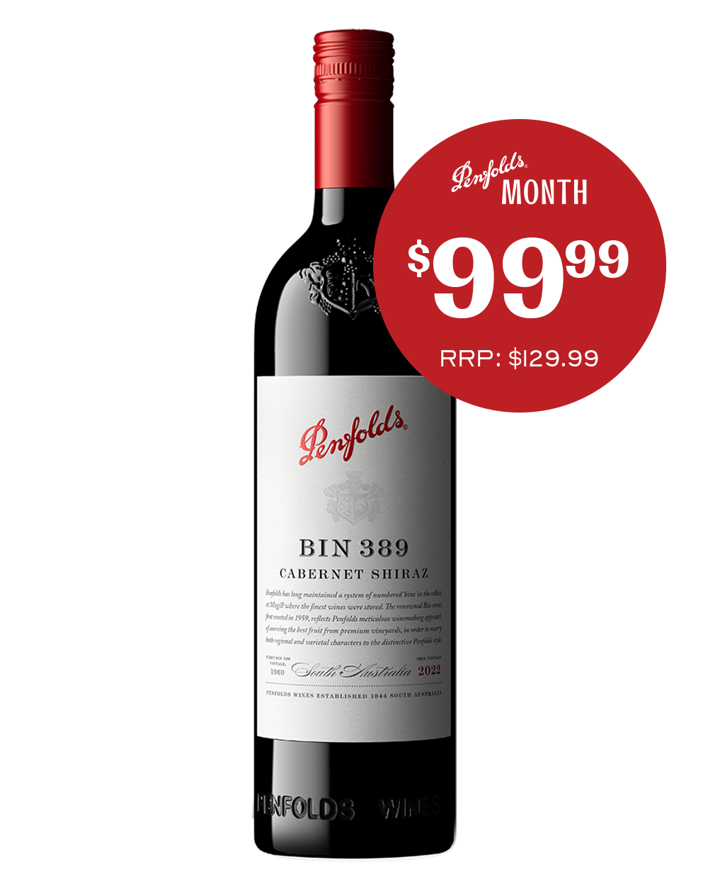 Penfolds Bin 389 Cabernet Shiraz 2022