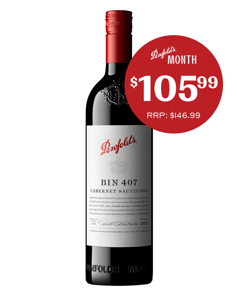 Penfolds Bin 407 Cabernet Sauvignon 2022