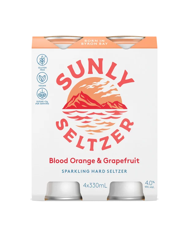 Sunly Blood Orange Seltzer