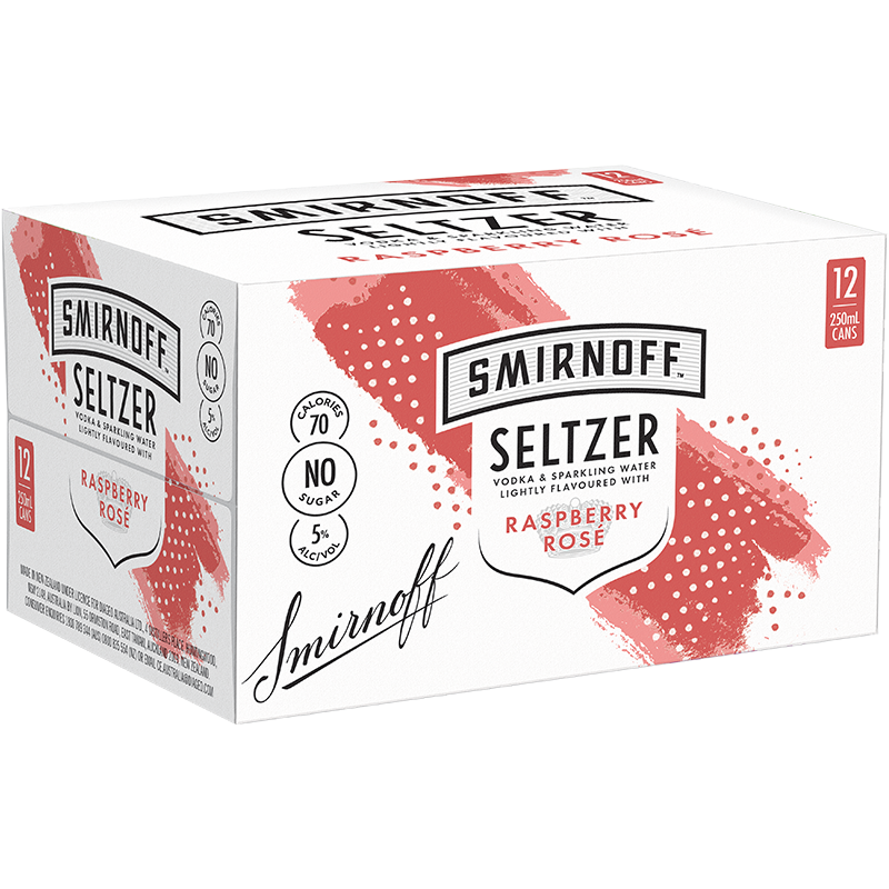 Smirnoff Raspberry Seltzer Can